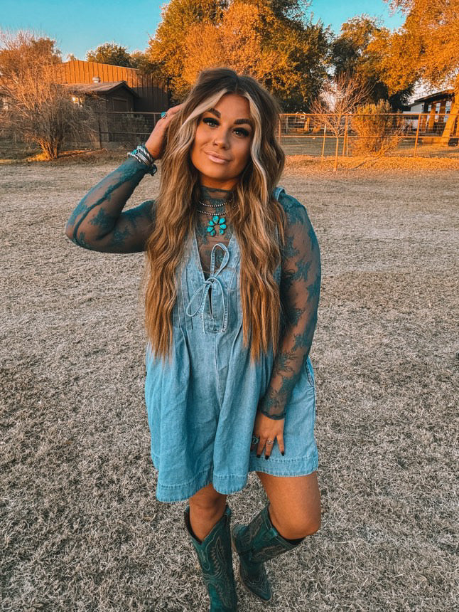 Graceland jean romper