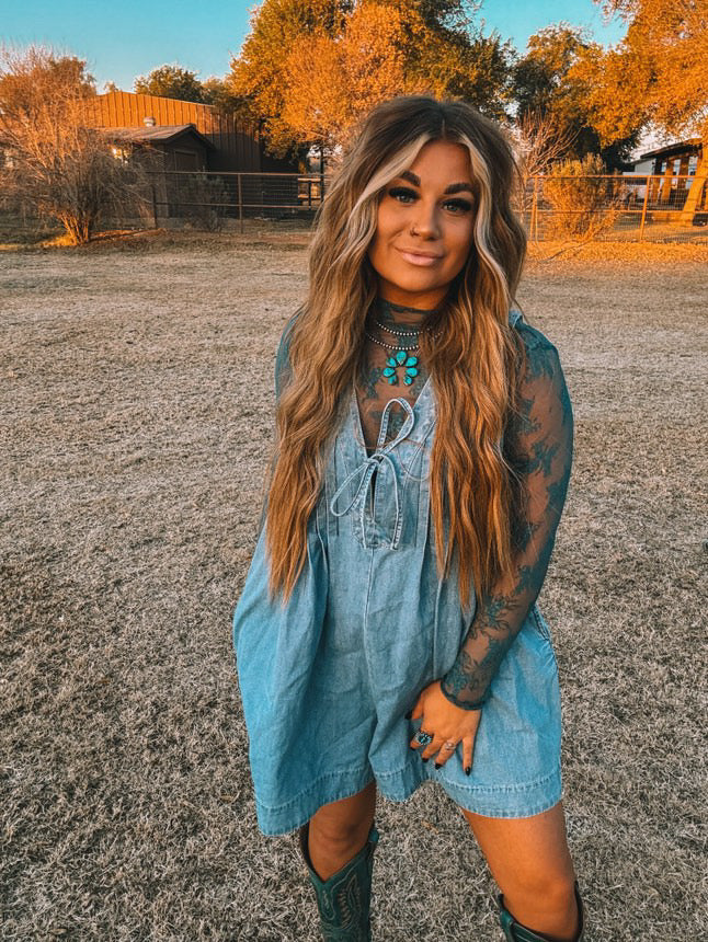 Graceland jean romper