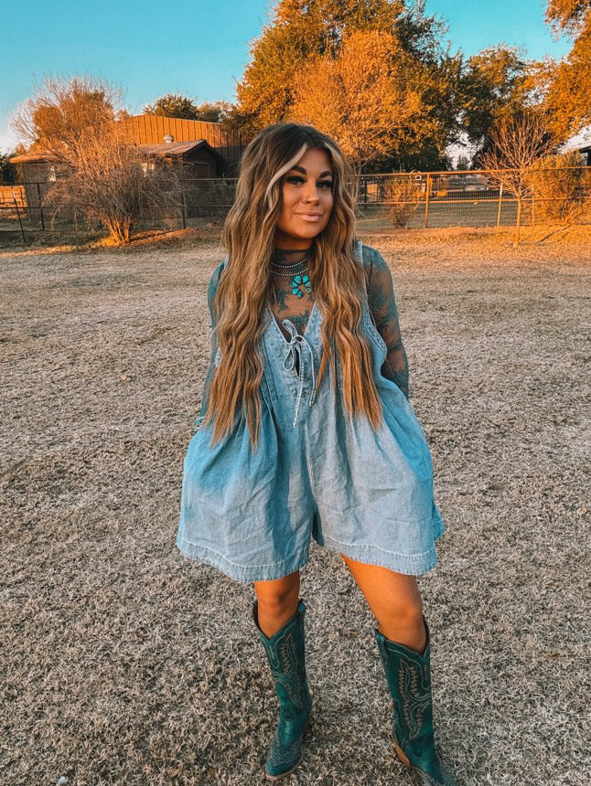 Graceland jean romper