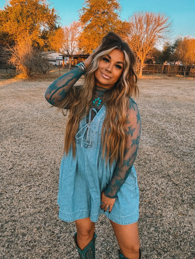 Graceland jean romper