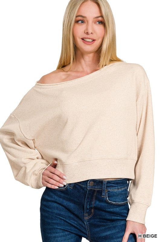 Zoe boatneck sweatshirt