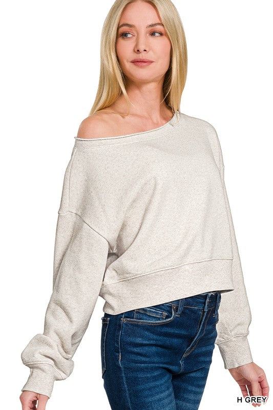 Zoe boatneck sweatshirt