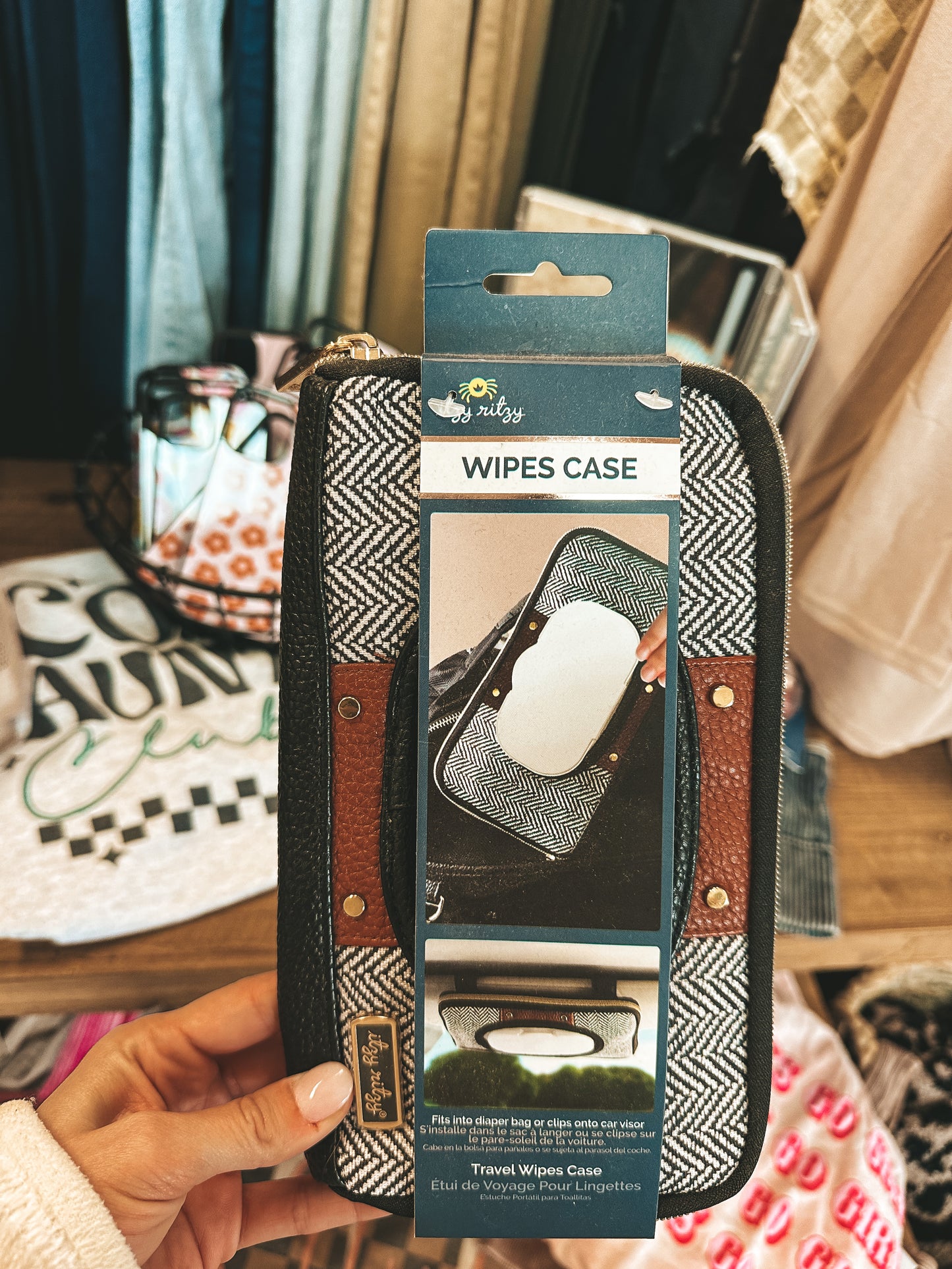 Travel wipes case